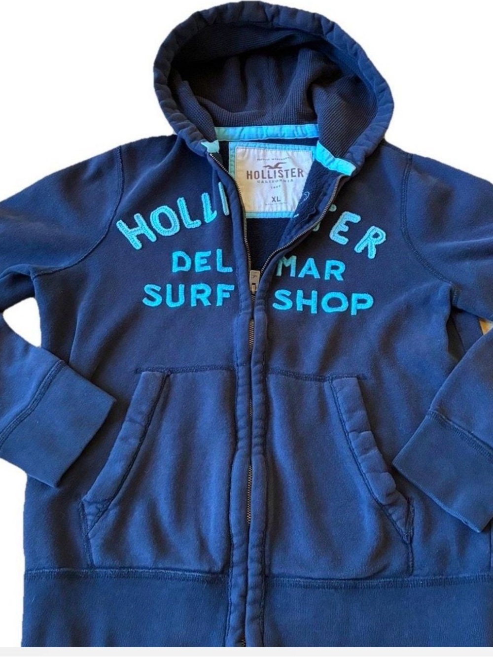 Vintage Hollister zip up hoodie Size L